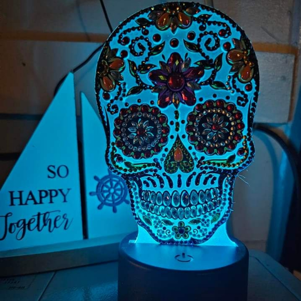 Skull led light